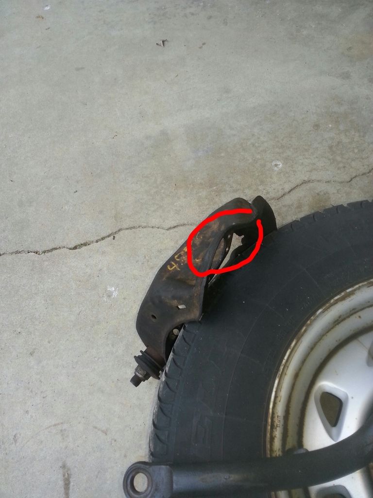 upper control arm bent or normal? (pictures posted) S10 Forum